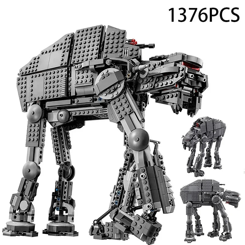 1376PCS Star Space Movie Heavy Model Assault Walker creative Compatible with 75189 DIY TOY For Children Birthday