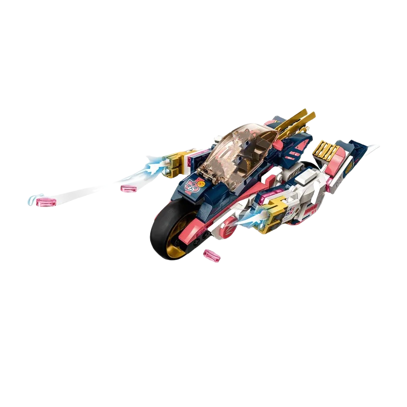 Ninja Series Sora's Transforming Mech Bike Racer Building Set – 71792 Compatible Bricks Set.