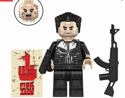 The Punisher Custom Marvel Superhero Minifigure