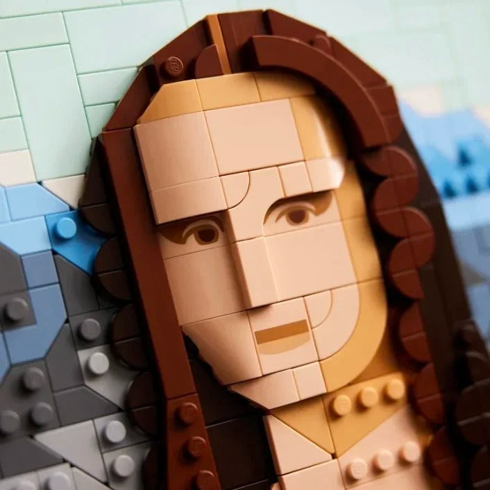 Mona Lisa Wall Art Building Set – Compatible with 31213 Famous Painting Brick Artwork Display.