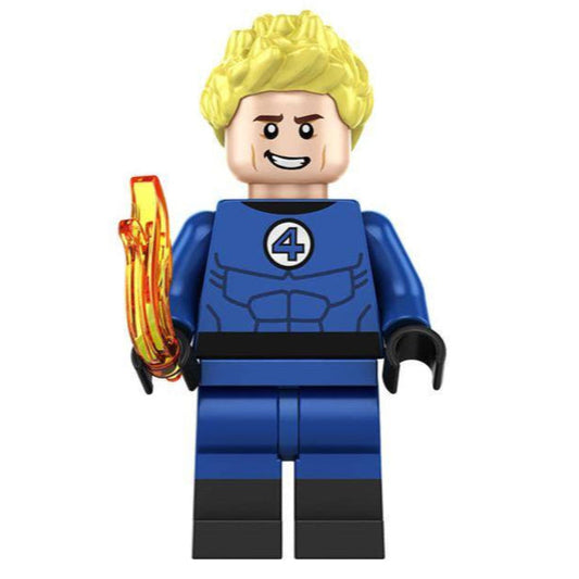 Figurine de super-héros Marvel personnalisée Johnny Storm (F4)