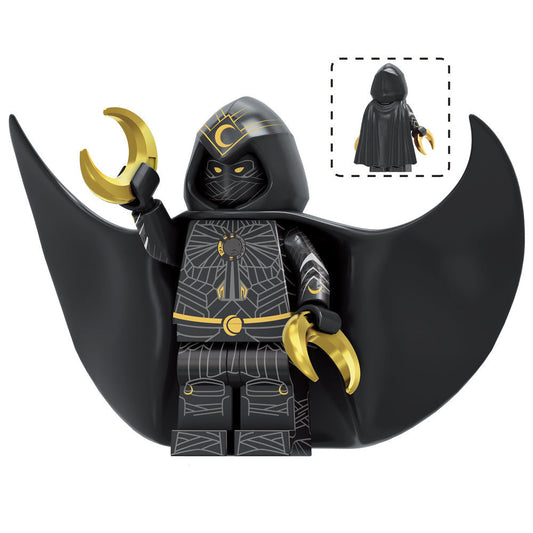 Moon Knight (Black Suit) Custom Marvel Superhero Minifigure