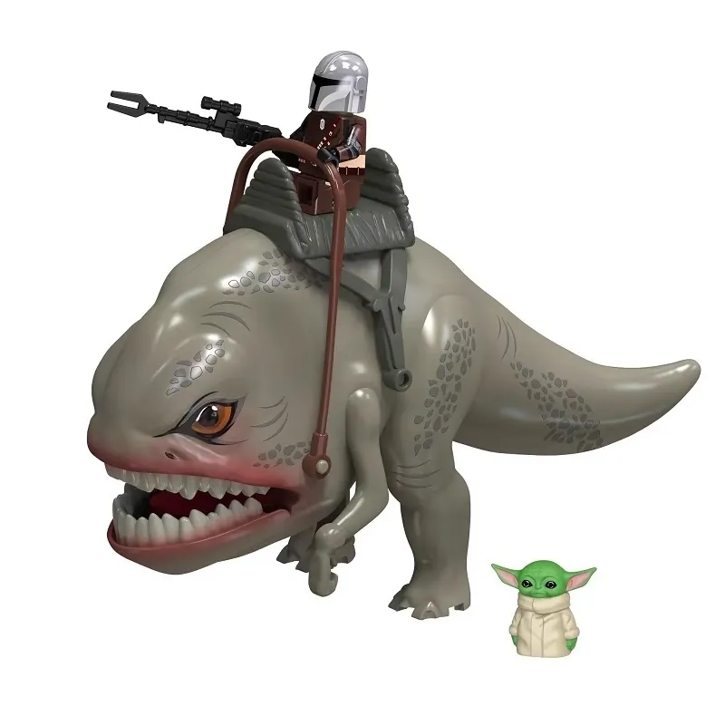 Large Blurrg Mandalorian Grogu Custom Star Wars Minifigure.