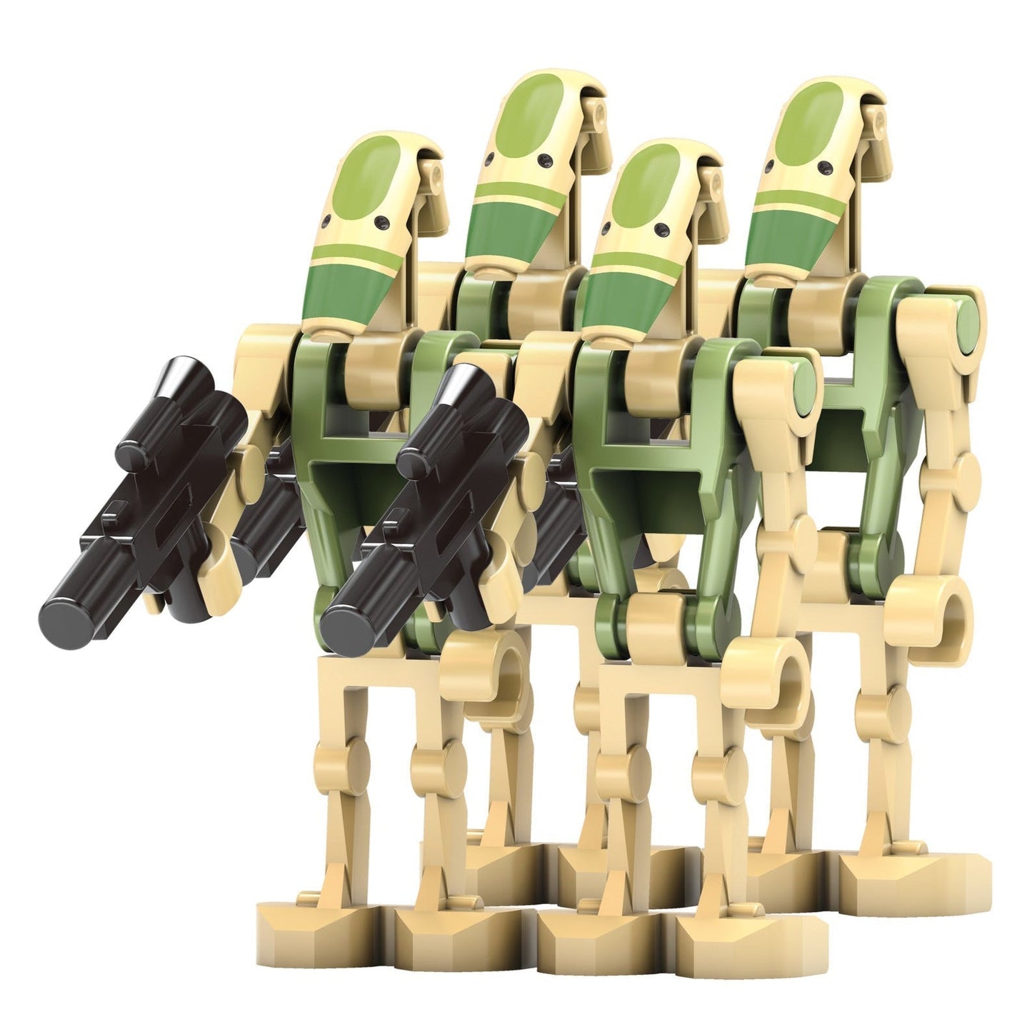 4 x AAT Driver Battle Droid custom Star Wars Minifigure