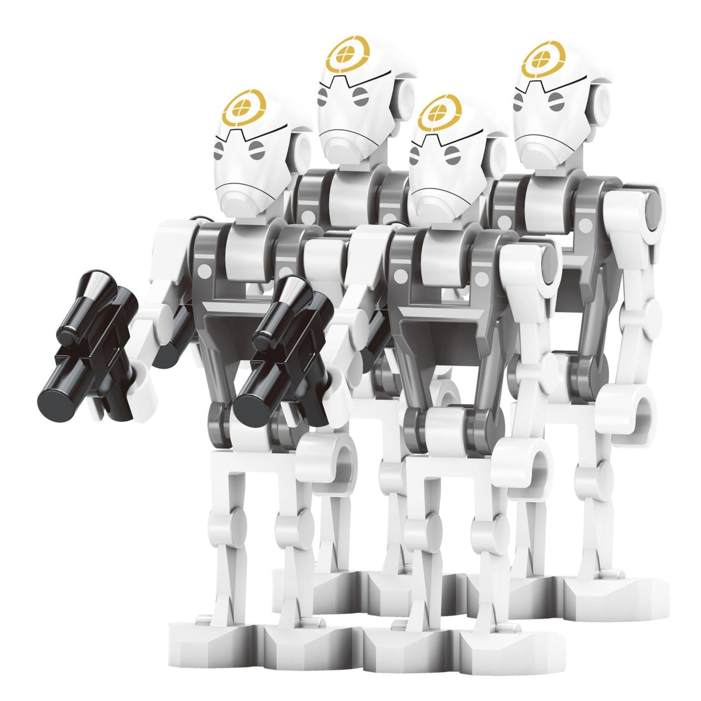 4 x Training Commando Droid custom Star Wars Minifigure