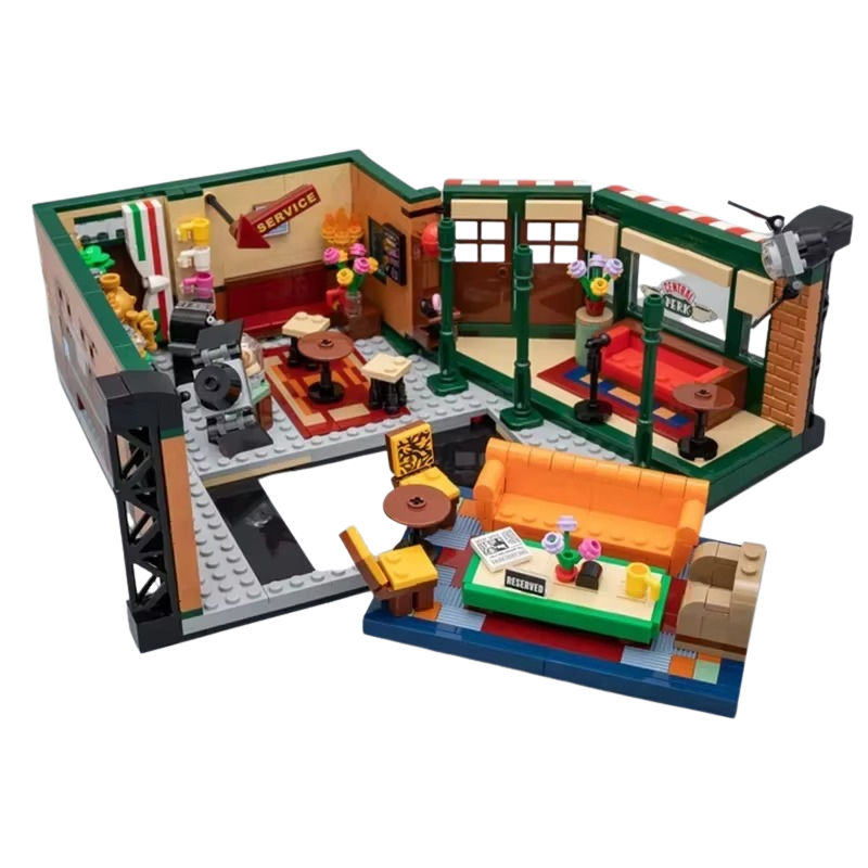 Friends Apartment Building Set – 21319 Modular Central Perk Model Kit with 1070 Compatible Pieces & Figures.