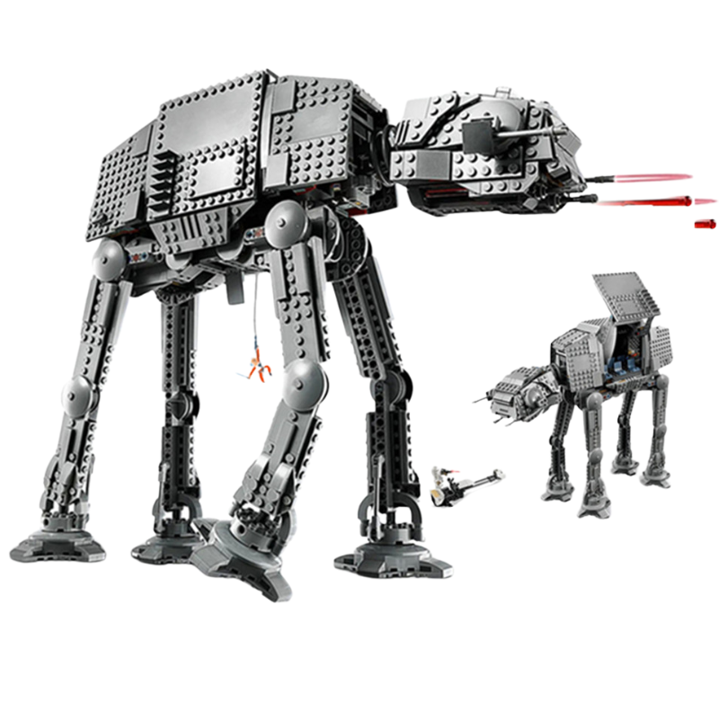 AT-AT Walker Building Blocks Set – 75288 Star Wars Model with Minifigures for Display & Gifts.