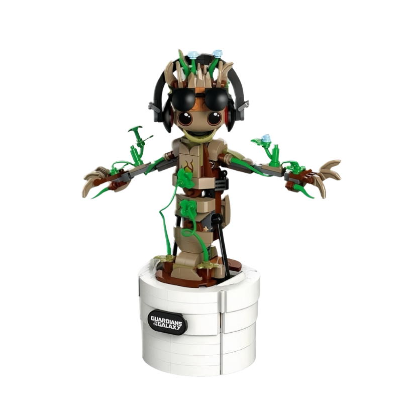 Super Heroes Dancing Groot Building Set – 76297 Model Set for Boys and Girls.