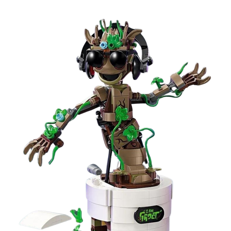 Super Heroes Dancing Groot Building Set – 76297 Model Set for Boys and Girls.