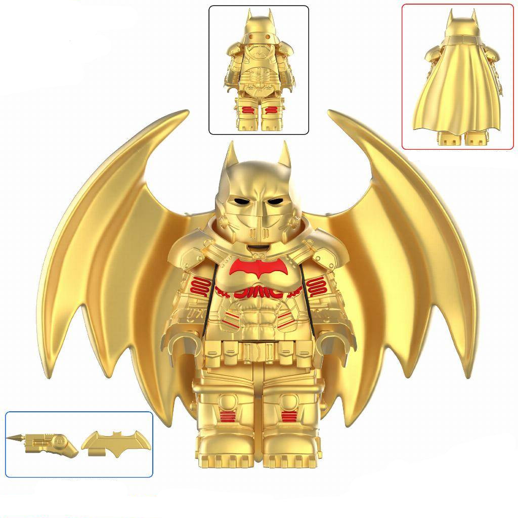 Figurine de super-héros DC personnalisée Batman (costume XE doré)