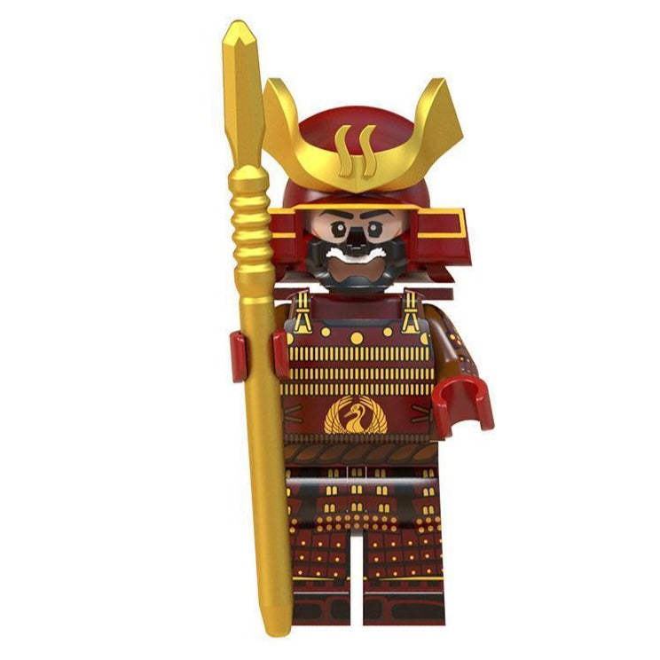 Japanese Samurai in Red Custom Minifigure