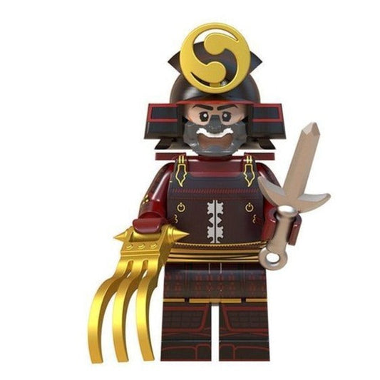 Japanese Samurai in Red Custom Minifigure