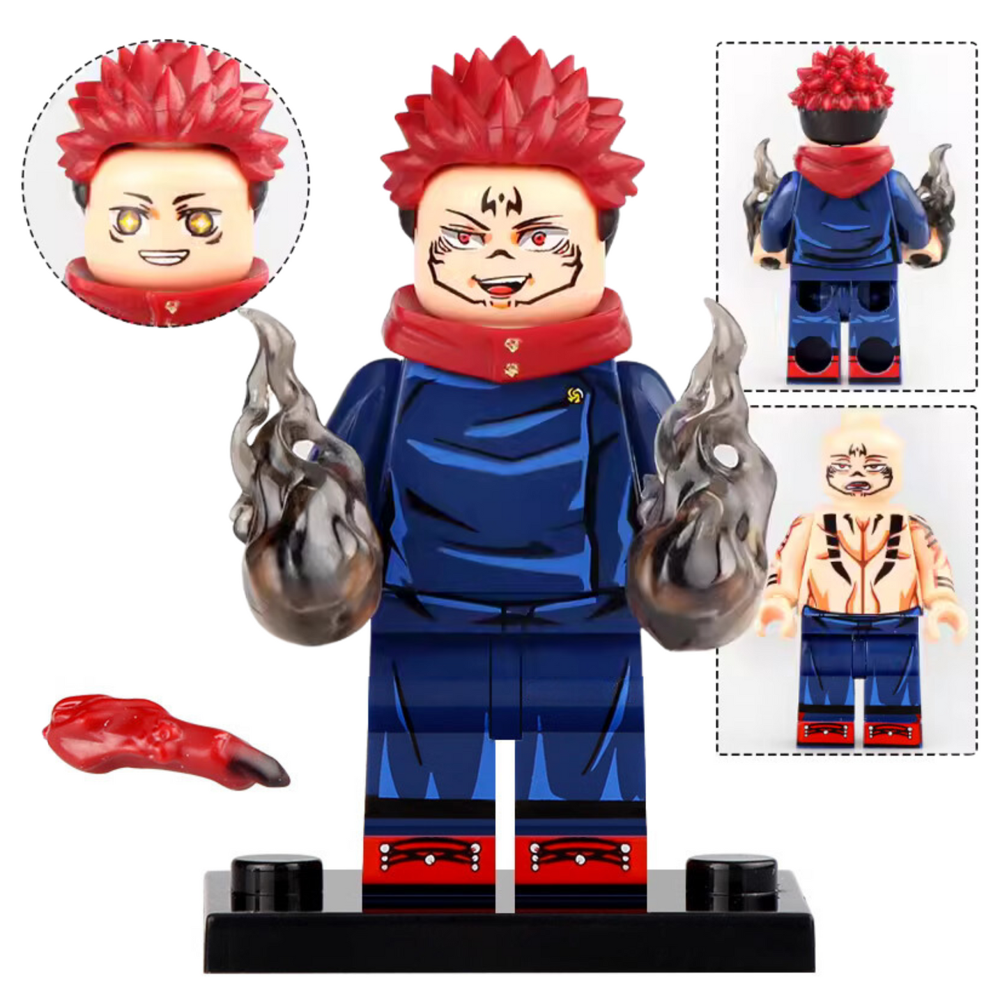 Yuji Itadori from Jujutsu Kaisen Custom Anime Minifigure