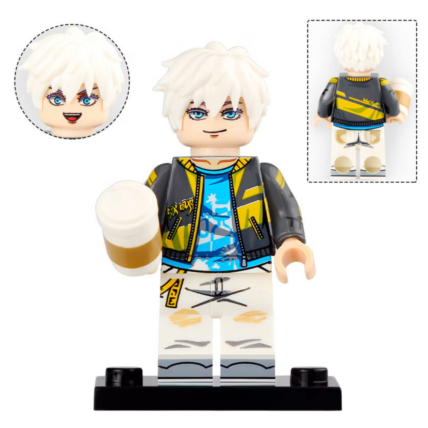 Satoru Gojo from Jujutsu Kaisen Custom Anime Minifigure