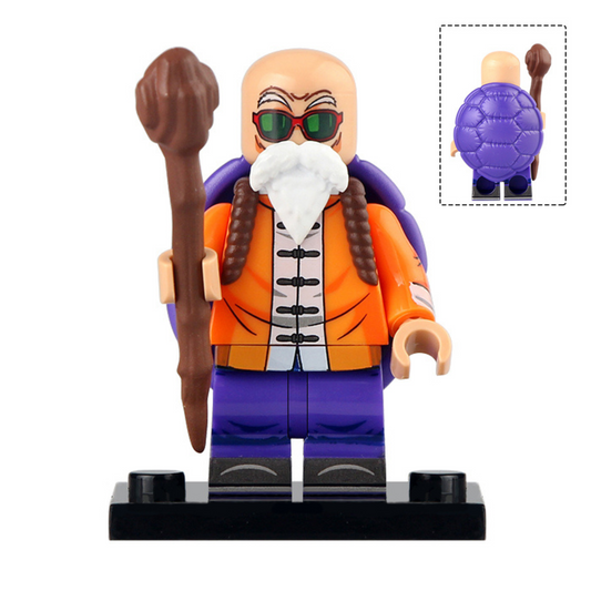 Master Roshi from Dragon Ball Z Custom Minifigure