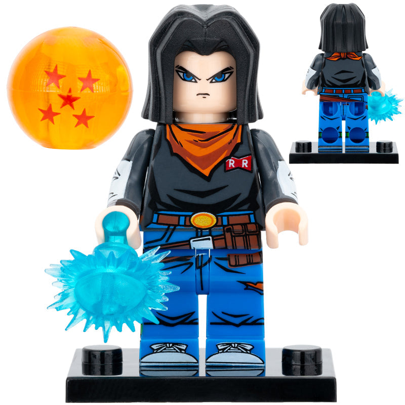 Android 17 from Dragon Ball Z Custom Minifigure