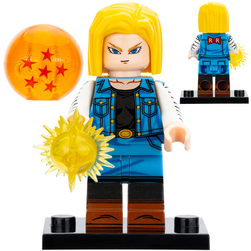 Android 18 from Dragon Ball Z Custom Minifigure