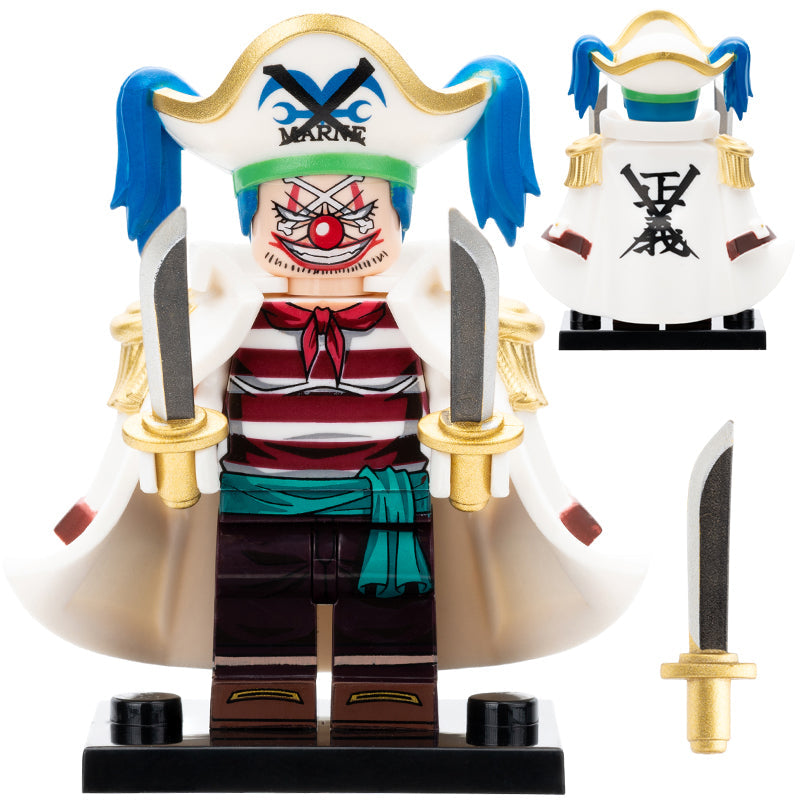 Buggy Custom One Piece Anime Minifigure