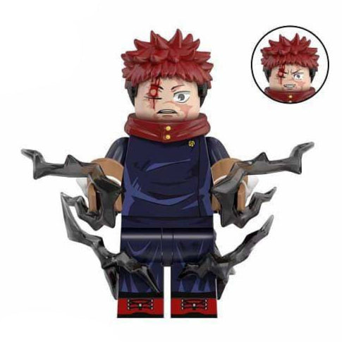 Itadori Yuji from Jujutsu Kaisen Custom Anime Minifigure