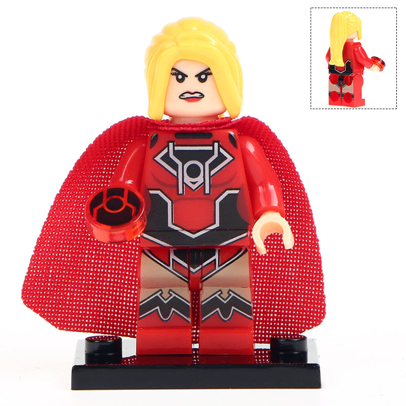 Red Lantern Supergirl Custom DC Comics Superhero Minifigure