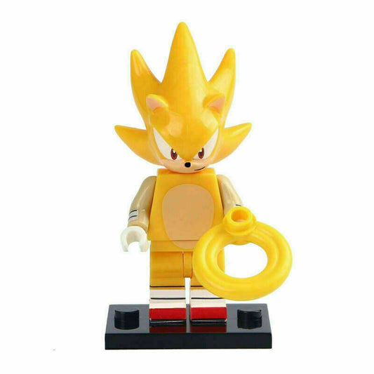 Super Sonic the Hedgehog Custom Minifigure