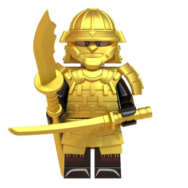 Japanese Golden Samurai Custom Minifigure