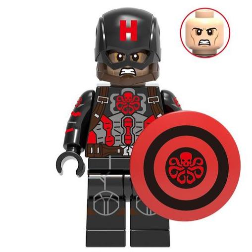 Hydra Steve Rogers Custom Marvel Superhero Minifigure