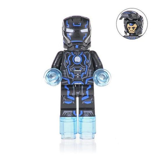 Iron Man Neon custom Marvel Superhero Minifigure