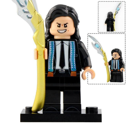 Loki (Vest Suit) with Scepter Custom Marvel Superhero Minifigure