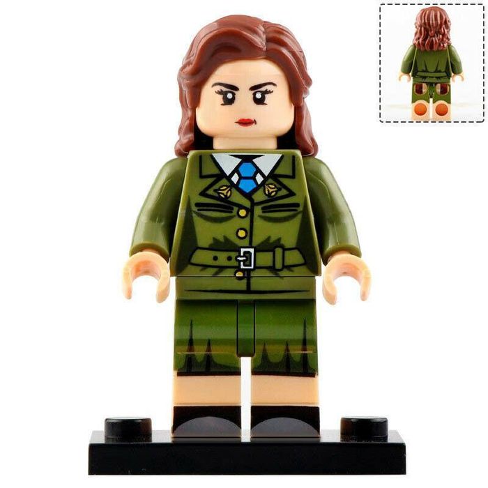 Peggy Carter Custom Marvel Superhero Minifigure