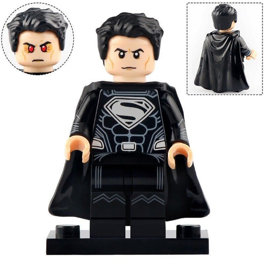 Superman (Black Suit) (DCEU) Custom DC Superhero Minifigure