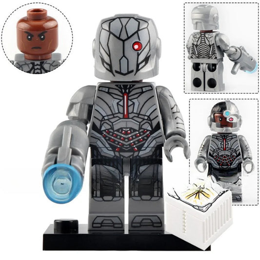 Cyborg Custom DC Comics Superhero Minifigure