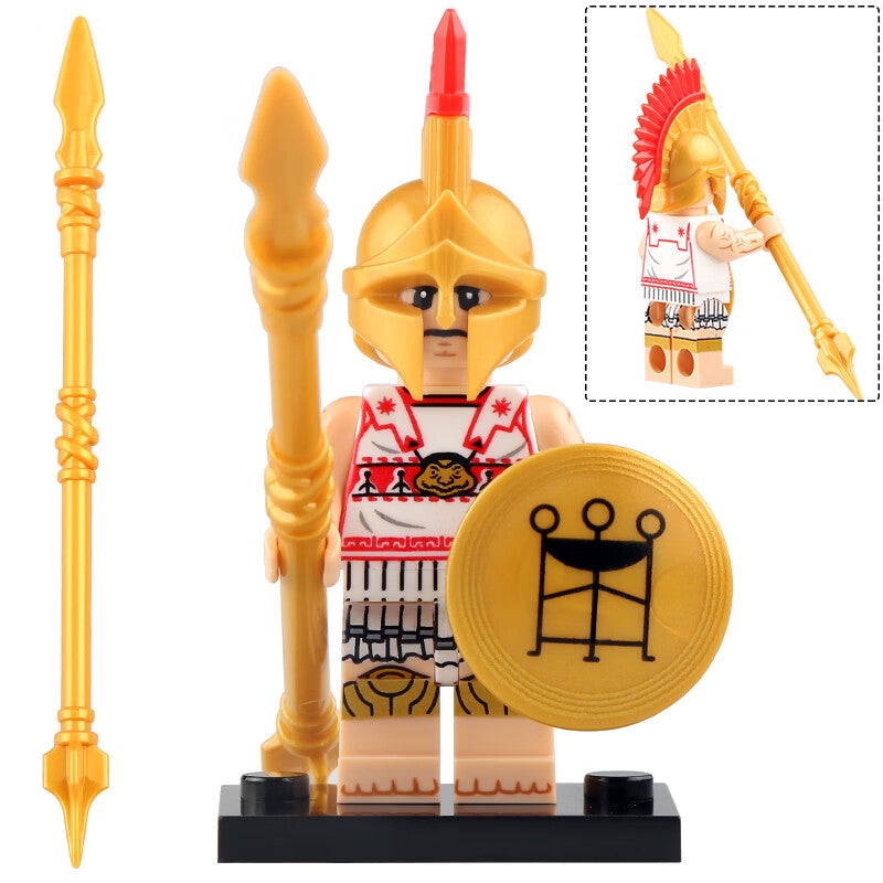 Ancient Greek Hoplite Soldier Minifigure.