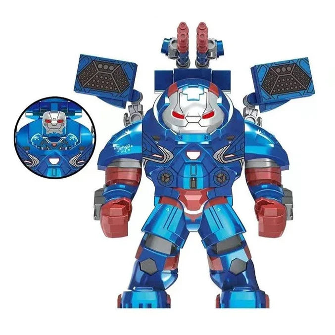 Iron Patriot Hulkbuster Marvel Superhero Large Minifigure