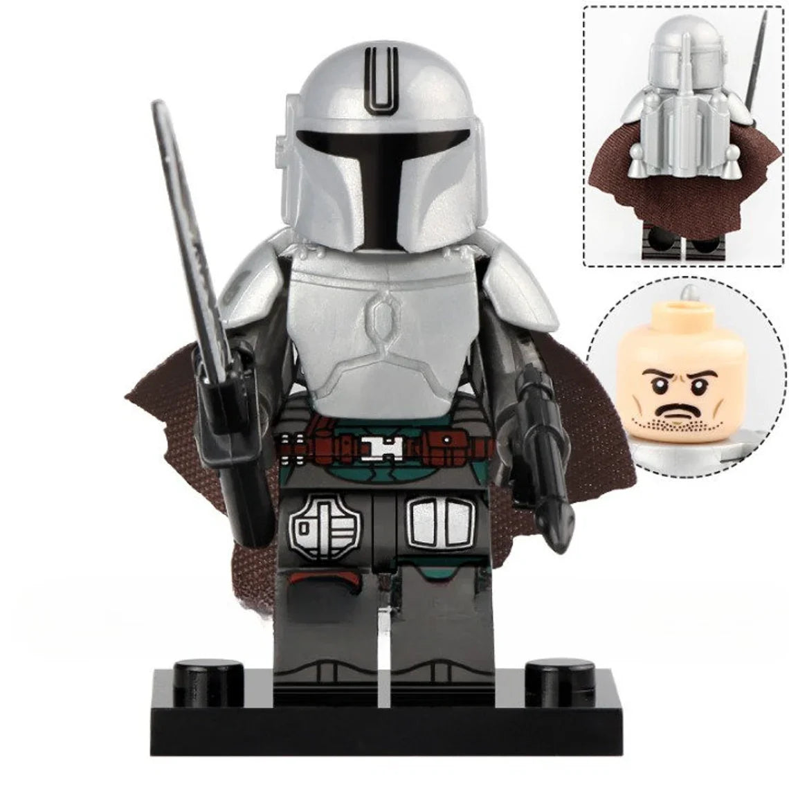 Din Djarin Mando The Mandalorian custom Star Wars Minifigure