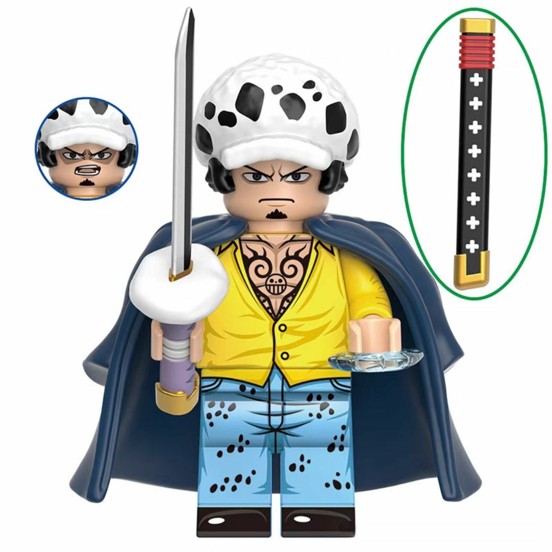 Trafalgar Law Custom One Piece Anime Minifigure