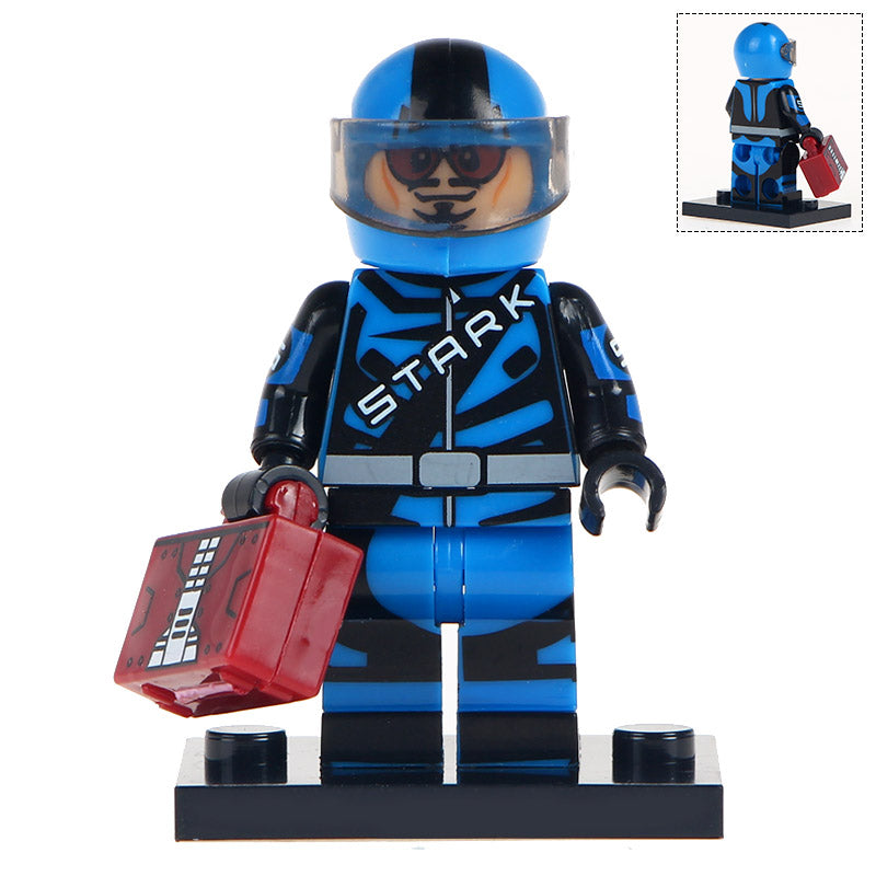 Tony Stark Iron Man Racing Suit Marvel Superhero Minifigure