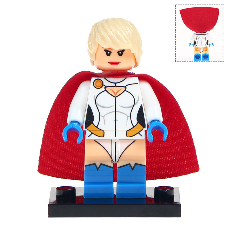 Power Girl Custom DC Comics Superhero Minifigure.