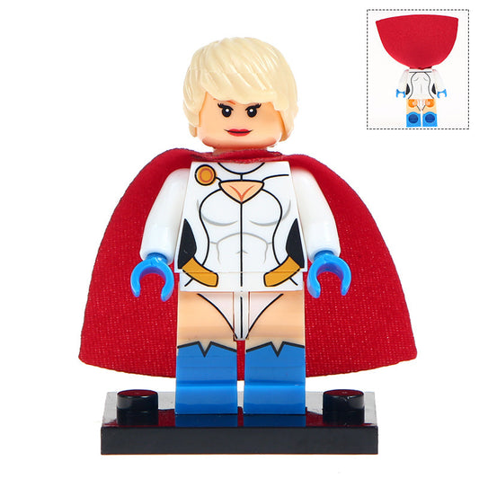 Power Girl Custom DC Comics Superhero Minifigure.