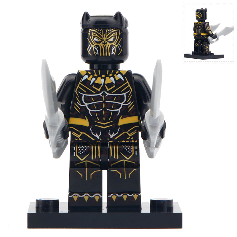 Erik Killmonger Custom Marvel Superhero Minifigure Black Panther