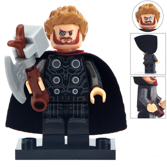 Thor Black Suit Custom Marvel Superhero Minifigure