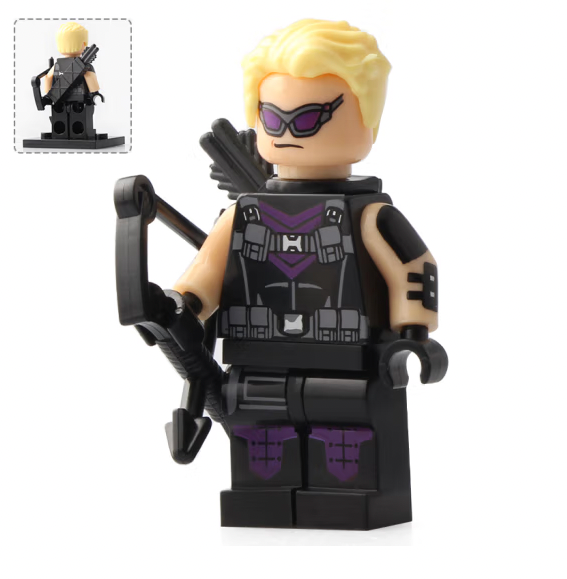 Hawkeye Clint Barton Custom Marvel Superhero Minifigure.