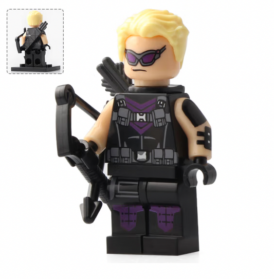 Hawkeye Clint Barton Custom Marvel Superhero Minifigure.