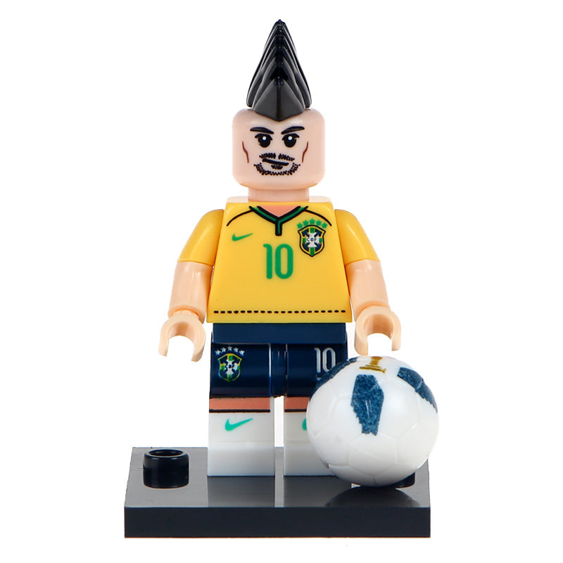 Neymar Jr (Brazil Kit) Custom Football Player Minifigure