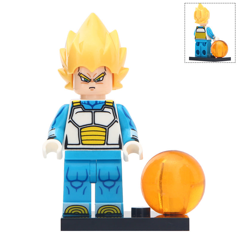 Vegeta Super Saiyan from Dragon Ball Z Custom Minifigure