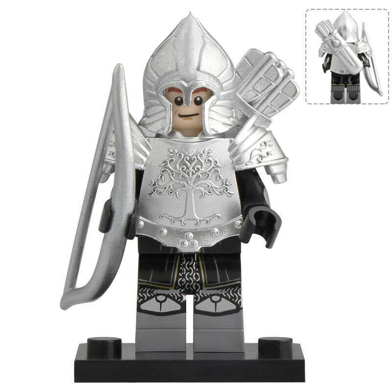 Archer Gondor Soldier with Armor custom Lord of the Rings Minifigure