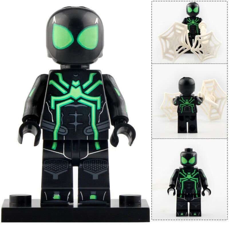 Spider-Man Stealth Suit (Big Time) Custom Marvel Superhero Minifigure