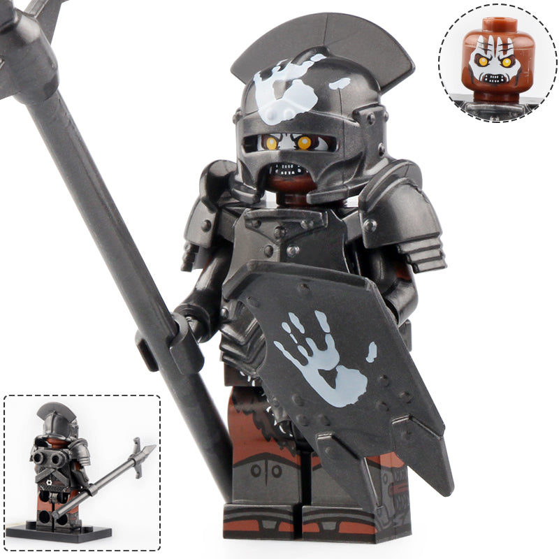 Uruk-hai White Hand Orc custom Lord of the Rings Minifigure