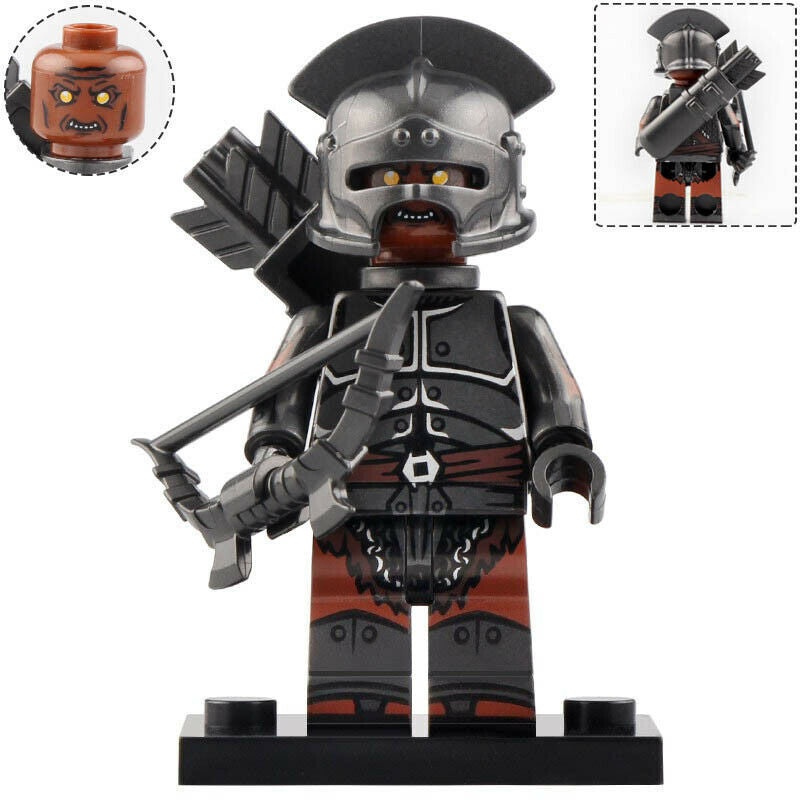 Uruk-hai White Hand Orc Archer custom Lord of the Rings Minifigure