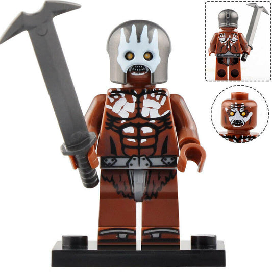 Uruk-hai White Hand Orc Berserker custom Lord of the Rings Minifigure